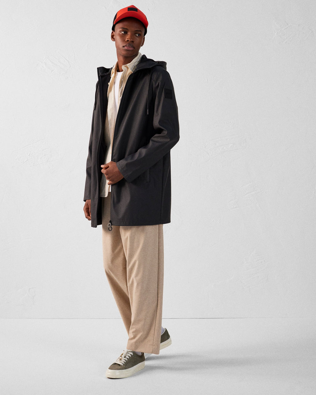 Parka mi-longue légère Noir Chester