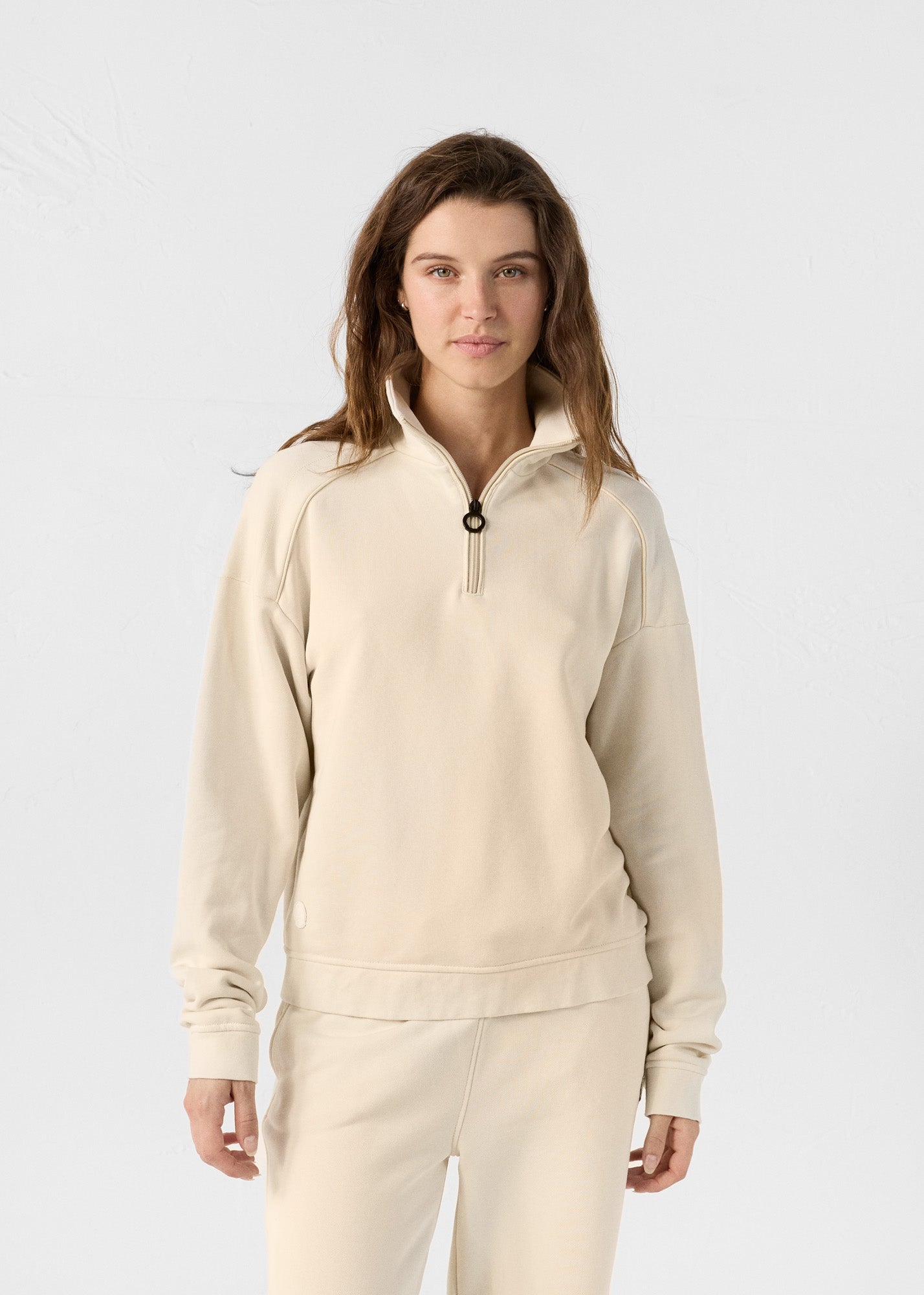 Sweatshirt demi-zippé Naturel Line