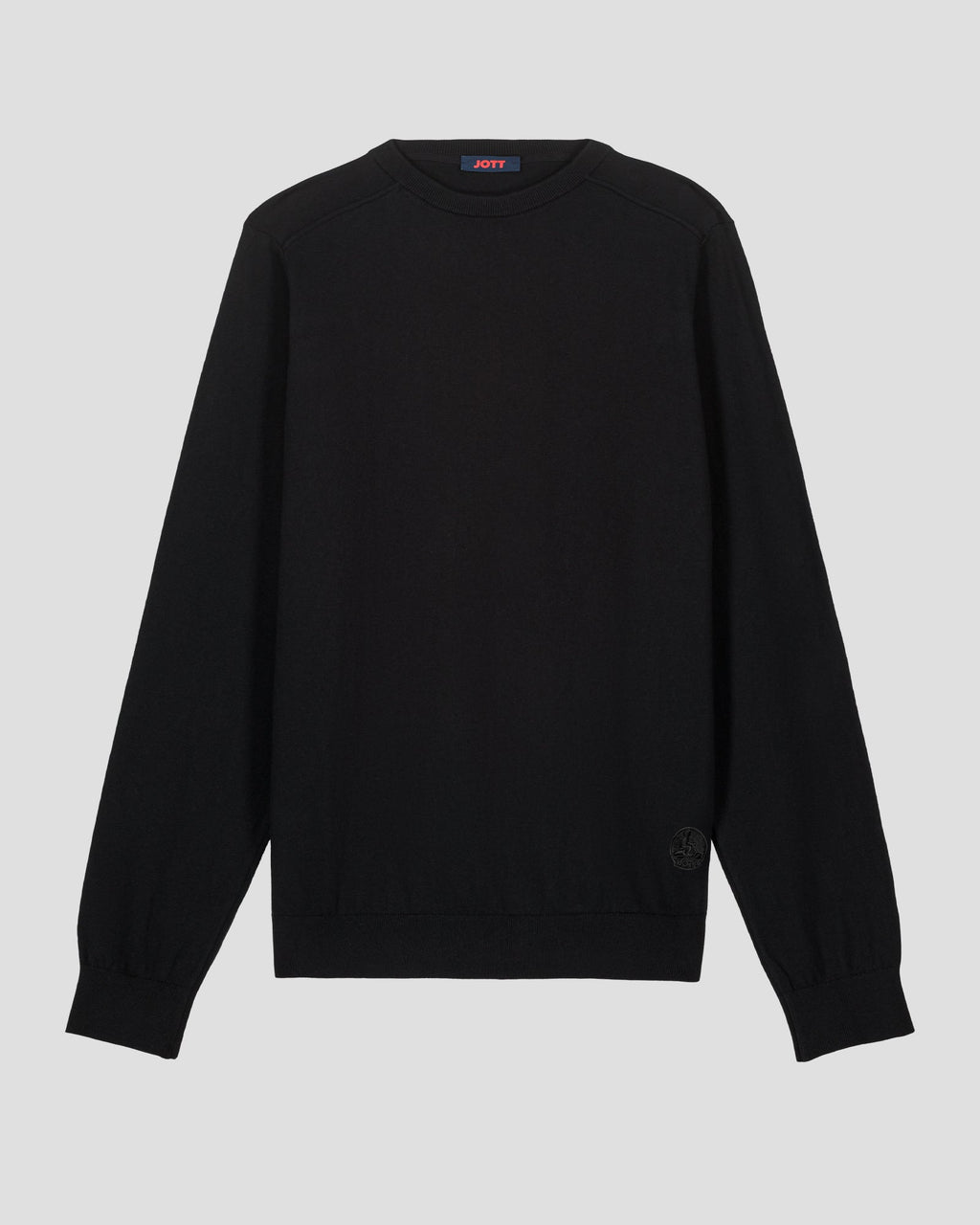 Pull en maille col rond Noir Hadrien