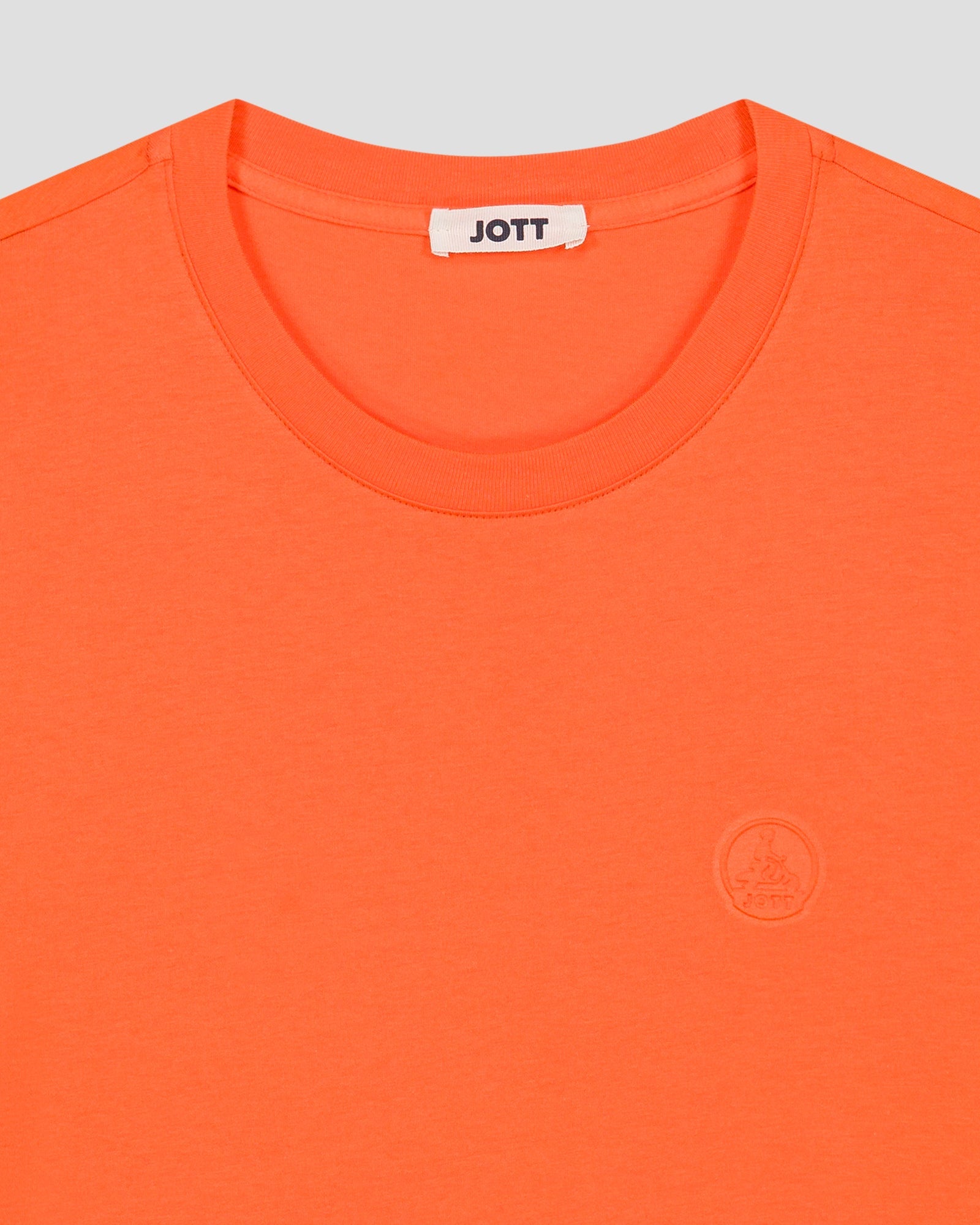 T-shirt à col rond homme en coton Orange ensoleillé Pedro