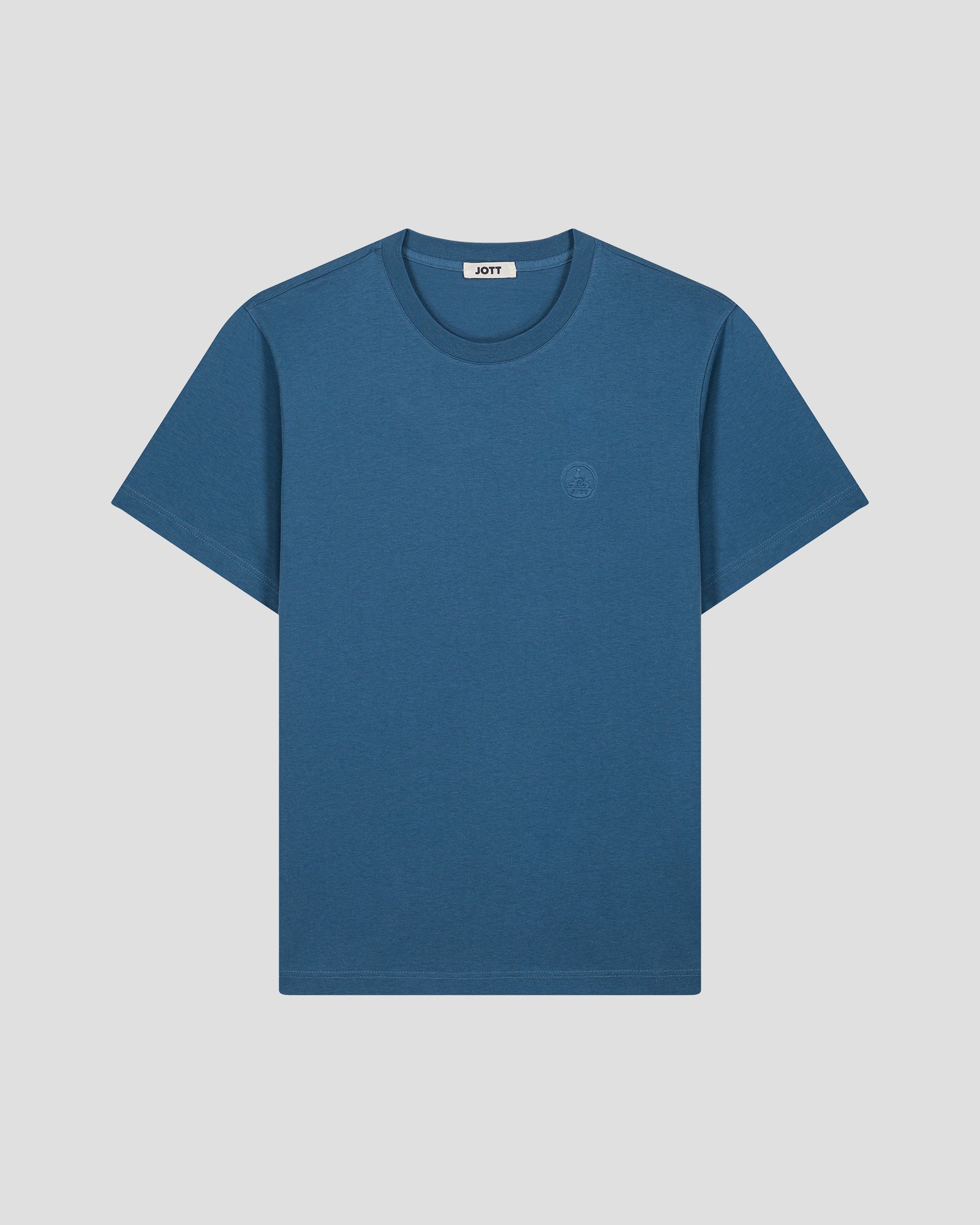 T-shirt col rond homme en coton Bleu jeans Pedro