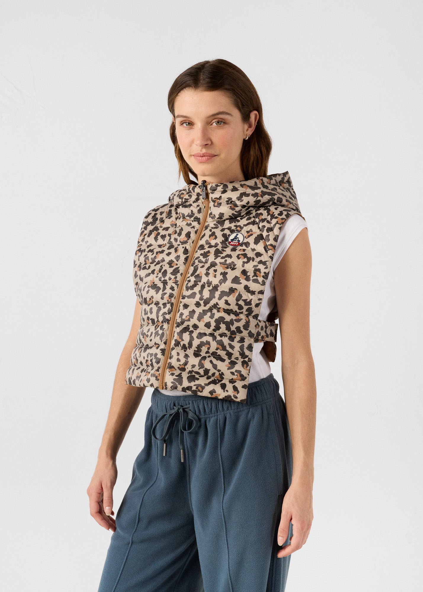 Capuche Leopard beige Alae print