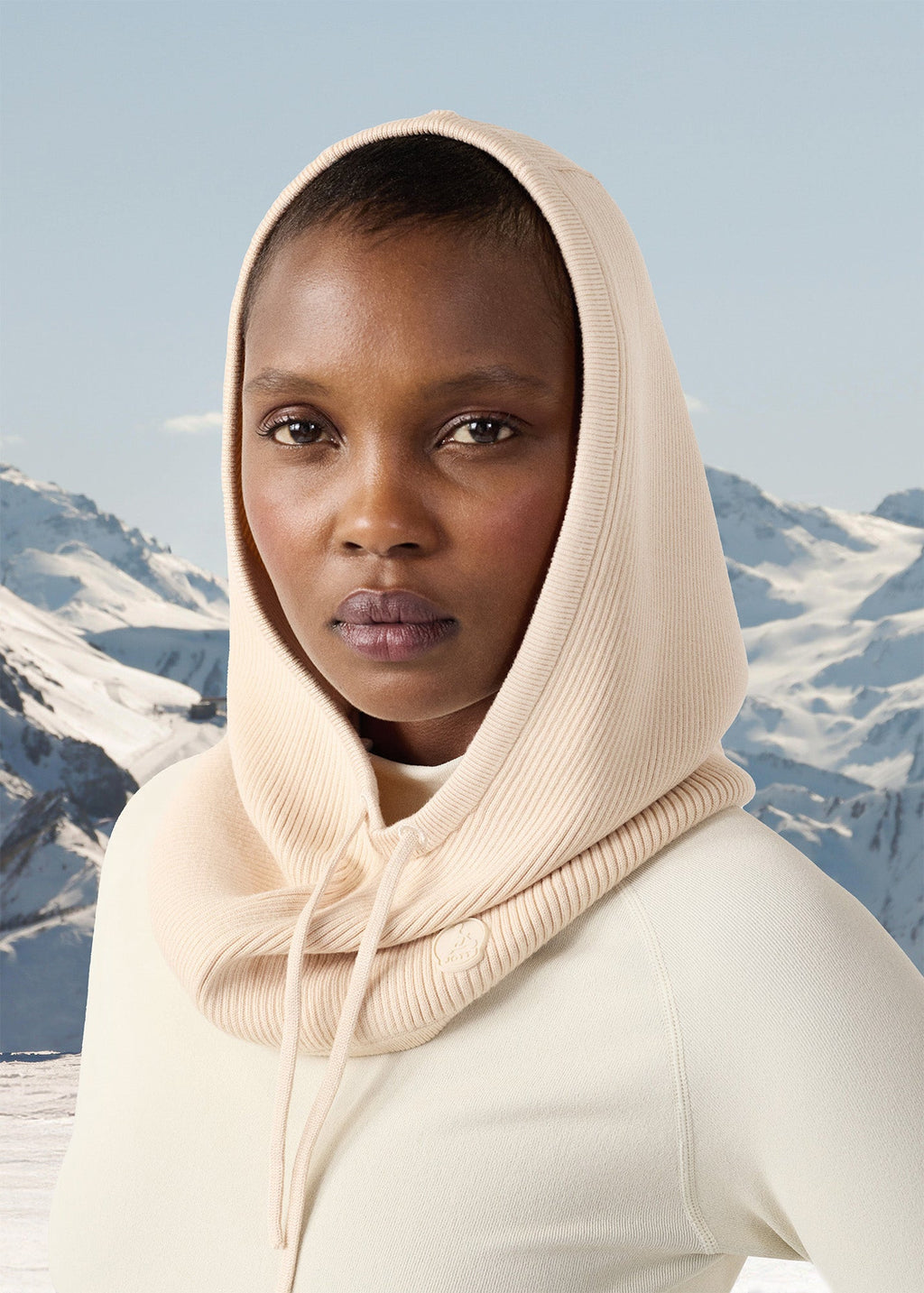 Cagoule en maille Vanille sucrée Combe