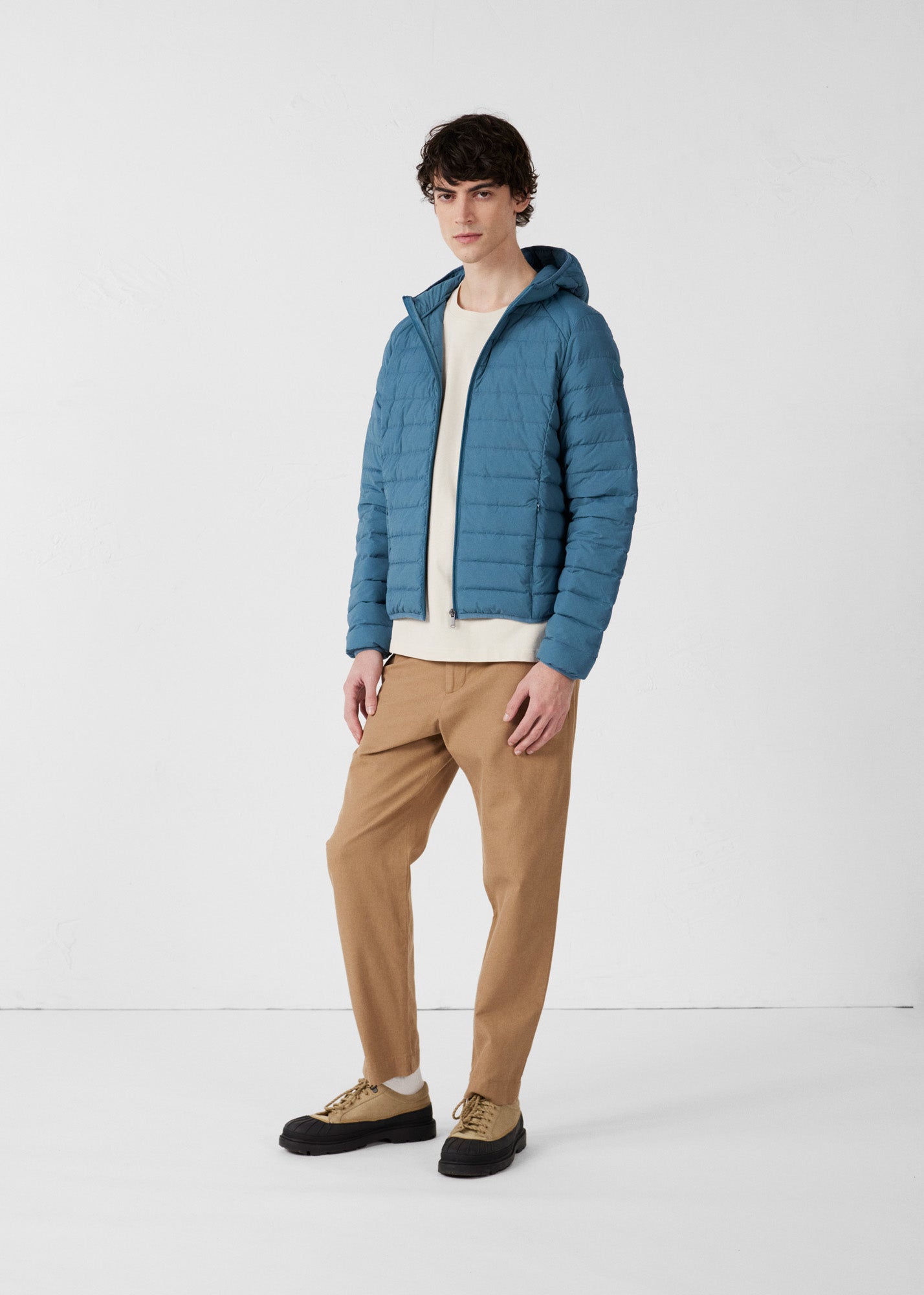 Doudoune légère stretch à capuche Encre de mer Frantz