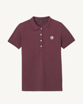 Polo en coton biologique Aubergine Franca