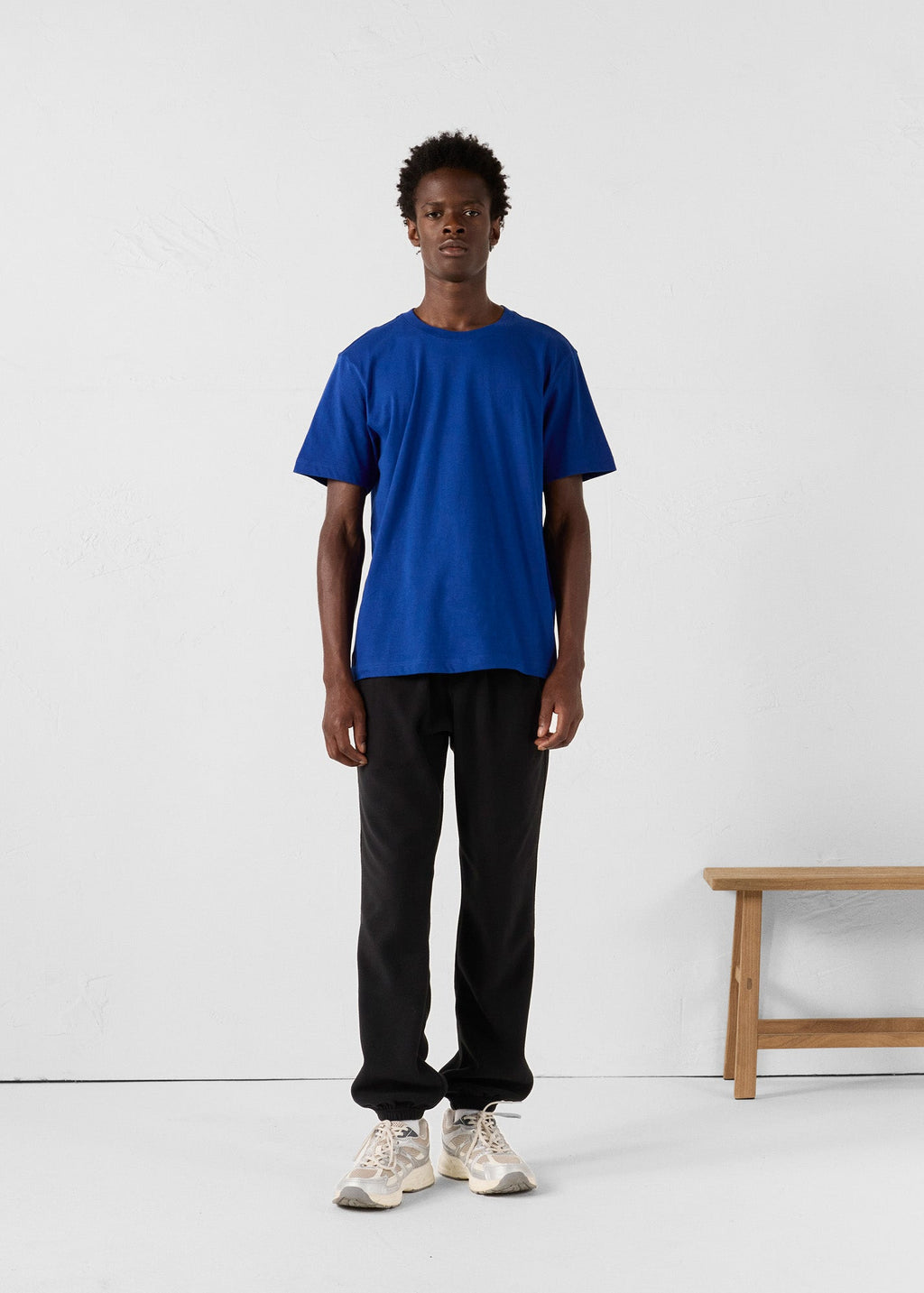 T-Shirt à col rond Bleu cobalt Petro