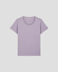 T-shirt à col rond femme en coton Encens violet Angel 2.0