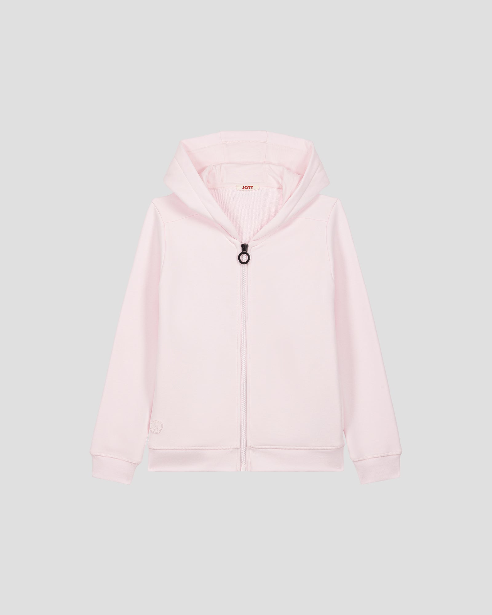 Veste enfant zippée à capuche Rose pétale Arie