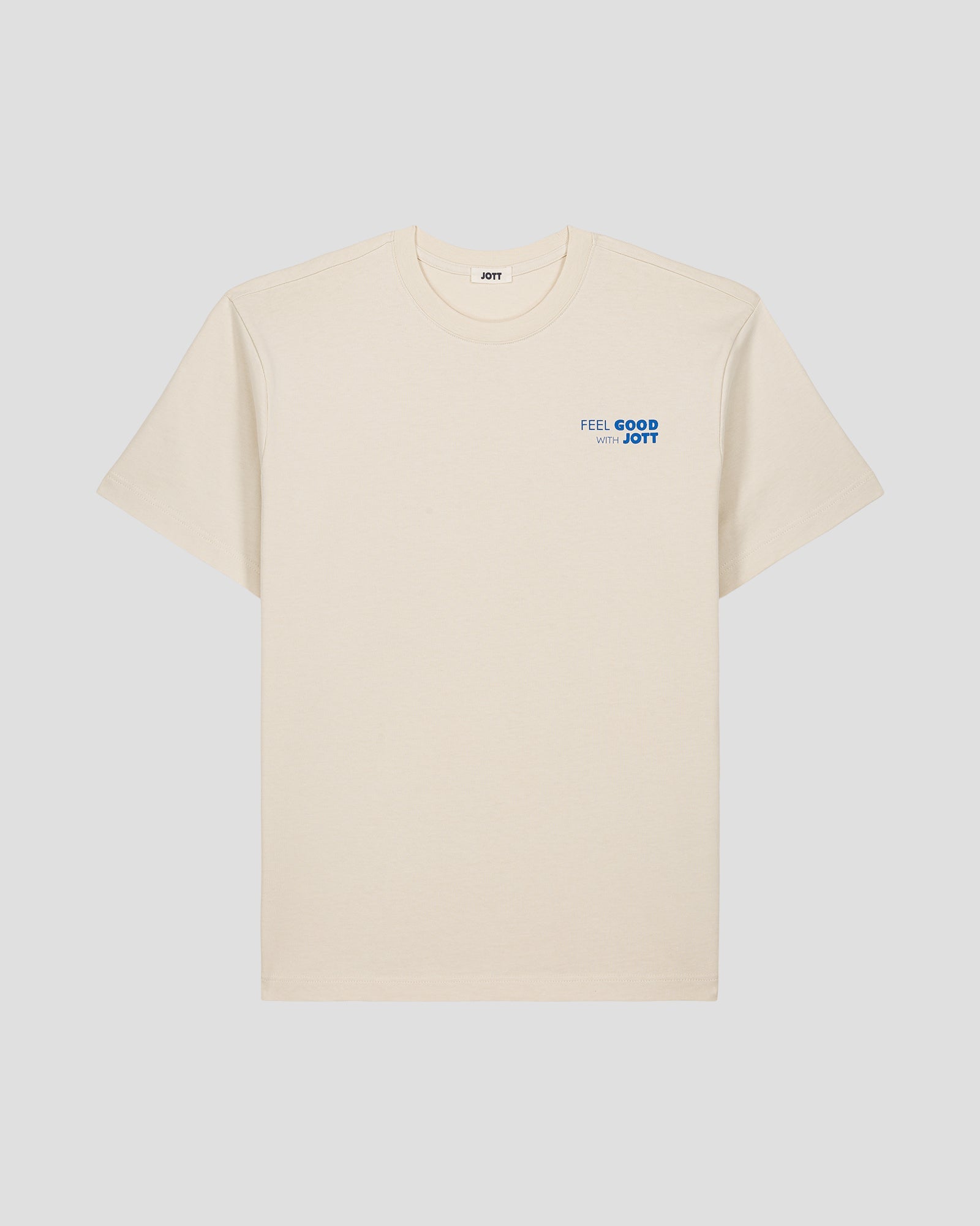 T-shirt col rond mixte imprimé Naturel Kood