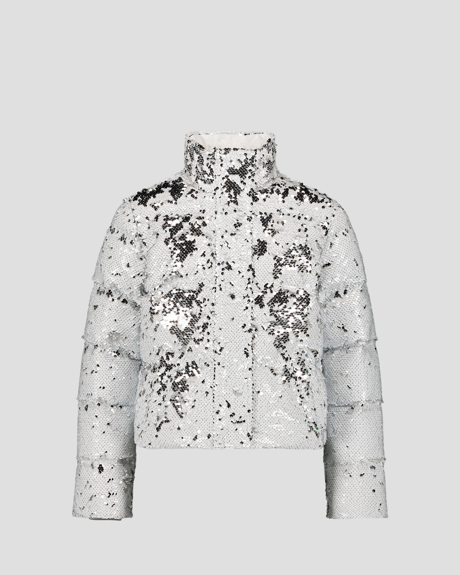 Veste enfant à sequins Blanc/argent Lina