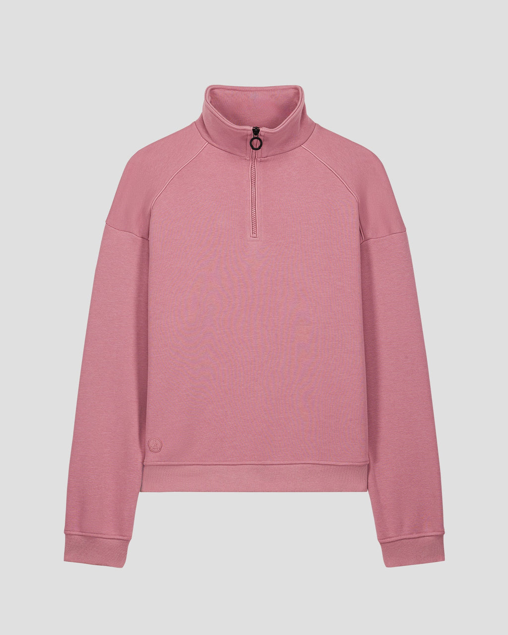 Sweatshirt demi-zippé Rose antique Line