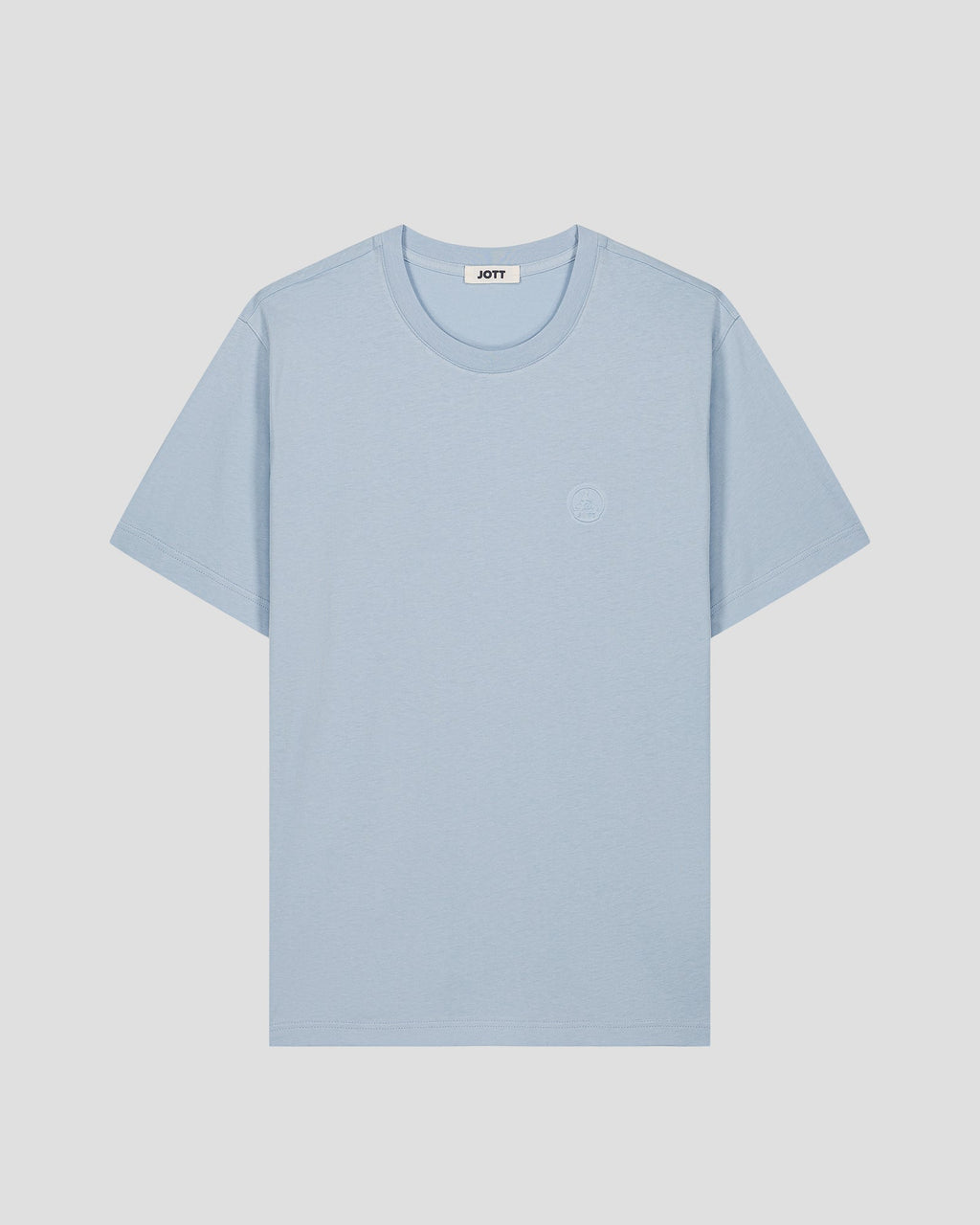 T-shirt à col rond homme en coton Cendre marine Pedro