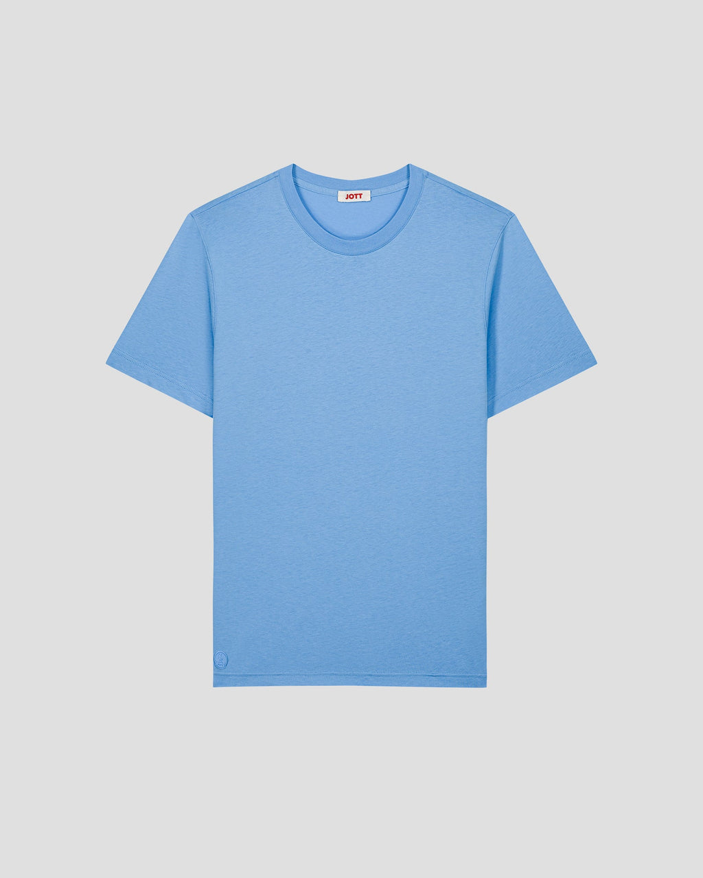 T-Shirt à col rond Bleu cristal Petro