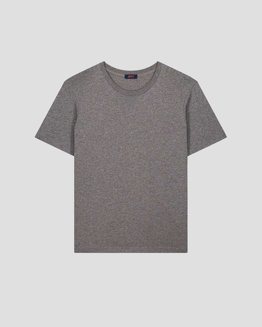 T-Shirt à col rond Gris chine fonce Petro