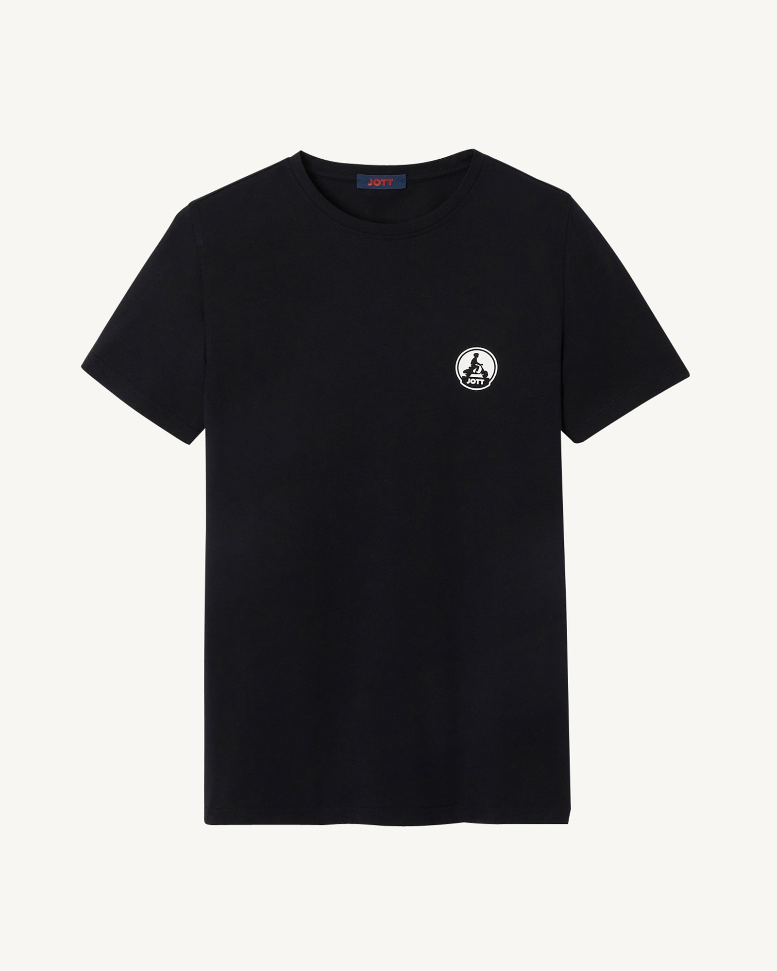 T-shirt mixte en coton biologique Noir Pietro