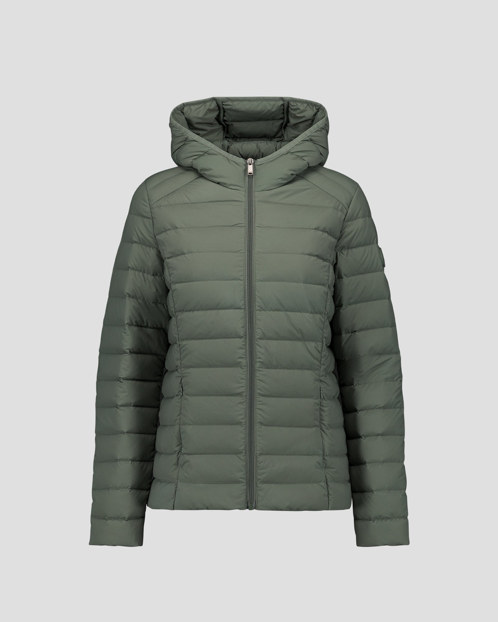 Doudoune à capuche stretch légère Vert sauge Salma