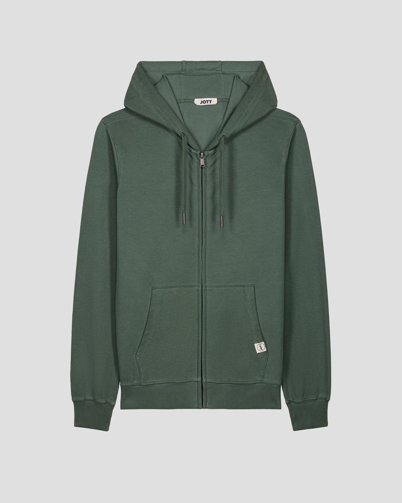 Veste zippée à capuche Vert sauge Sima
