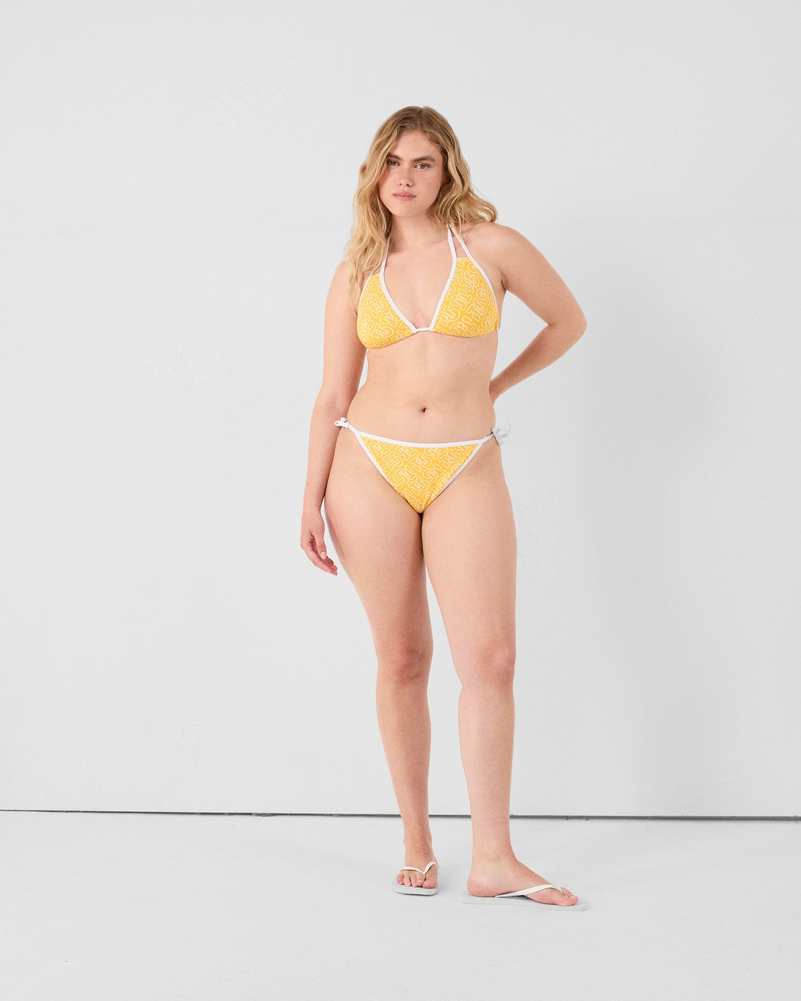 Bas de maillot de bain brésilien Mono tournesol Maddie monogram bottom