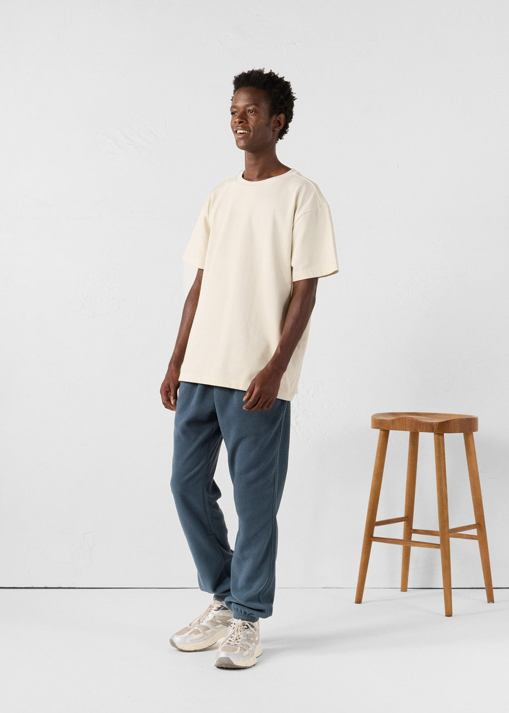 T-Shirt à col rond Naturel Andrea