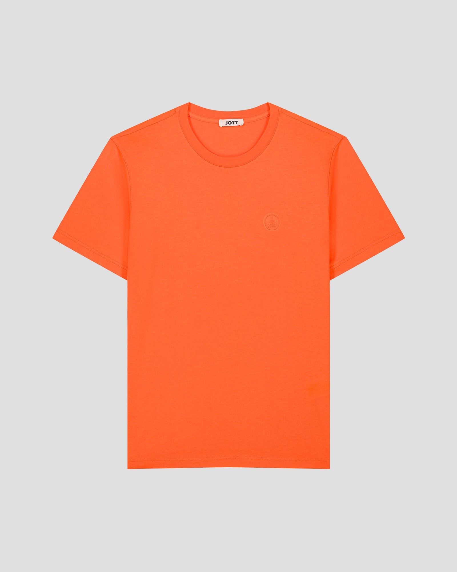 T-shirt à col rond homme en coton Orange ensoleillé Pedro