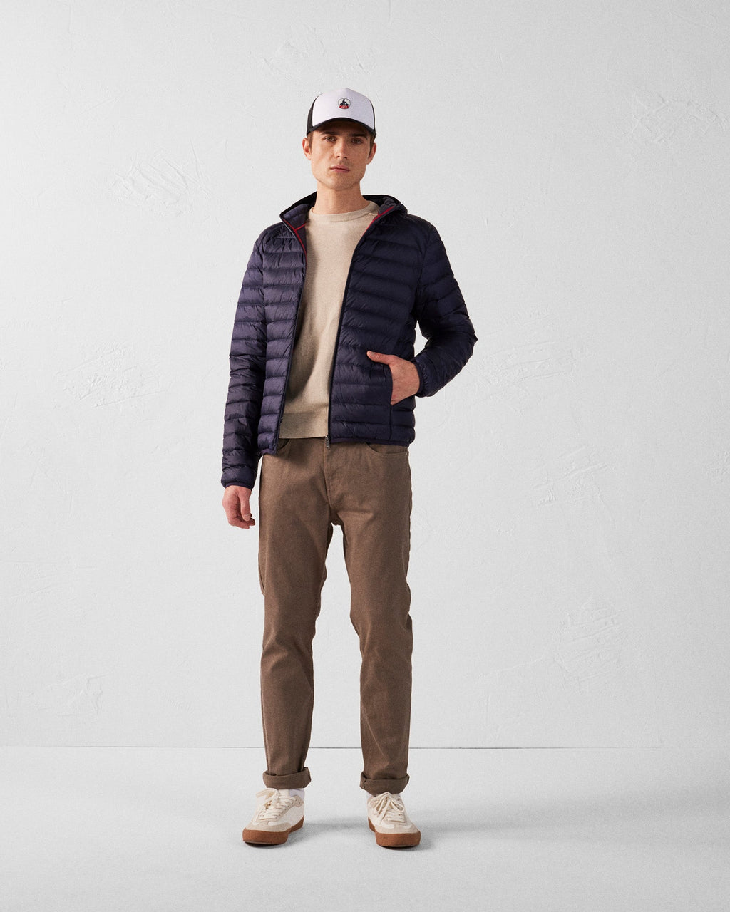 Pull en maille col rond Sable Hadrien