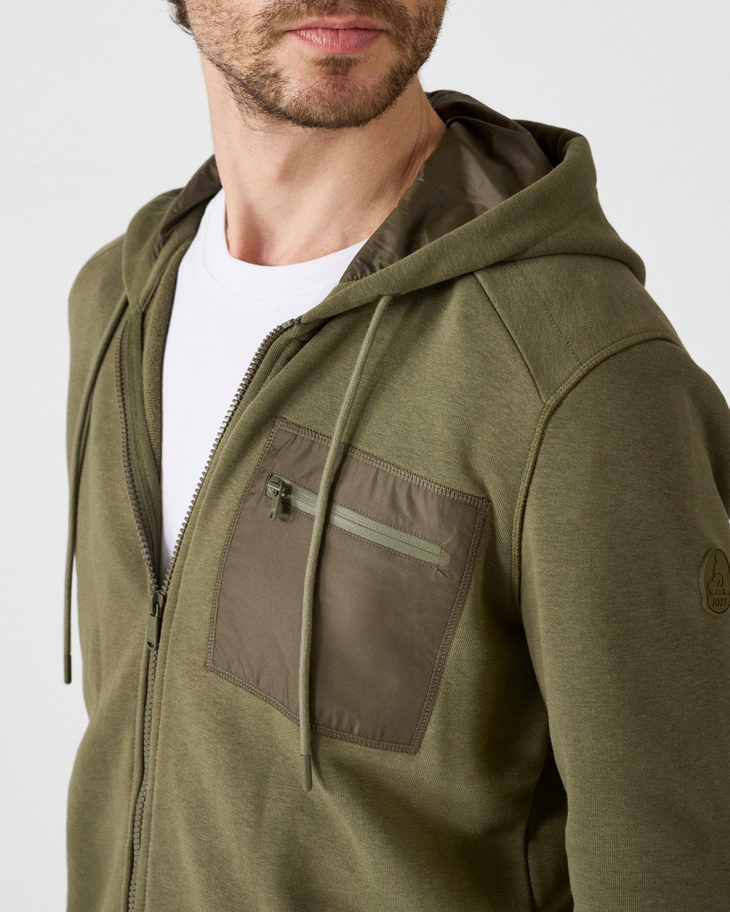 Veste zippée en coton Army Hector