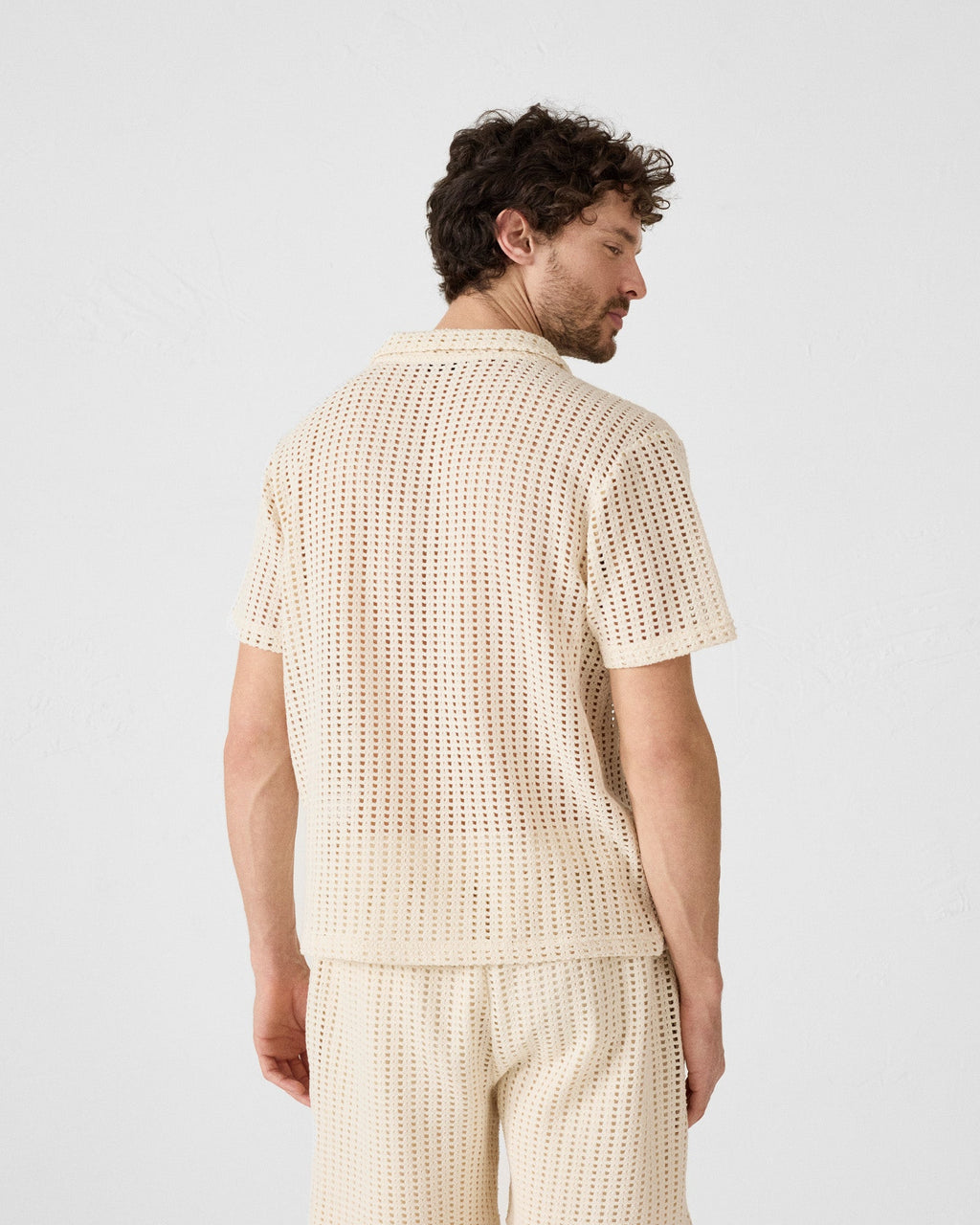 Polo en maille de coton Naturel Bruno