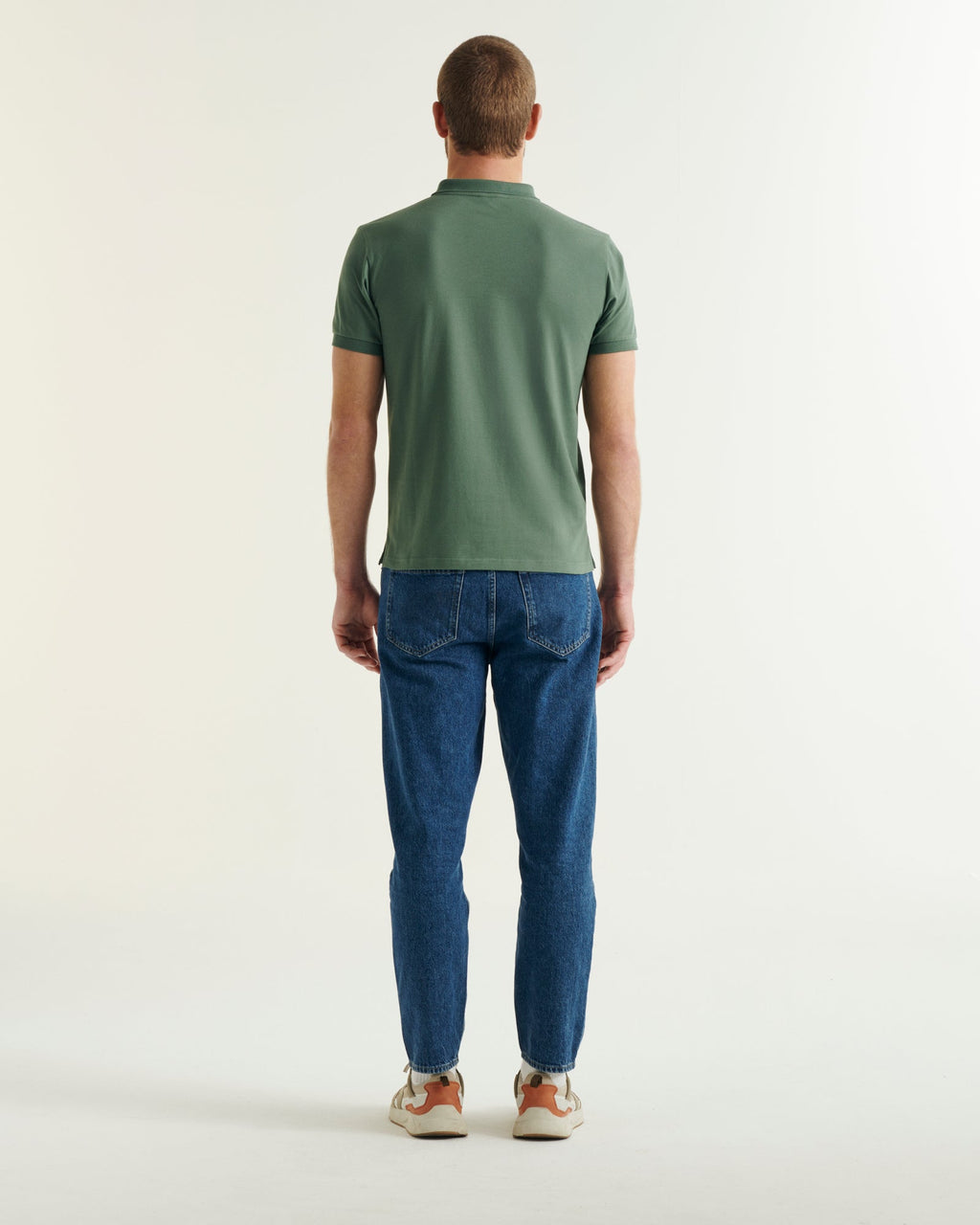 Polo en coton biologique Vert céladon Marbella