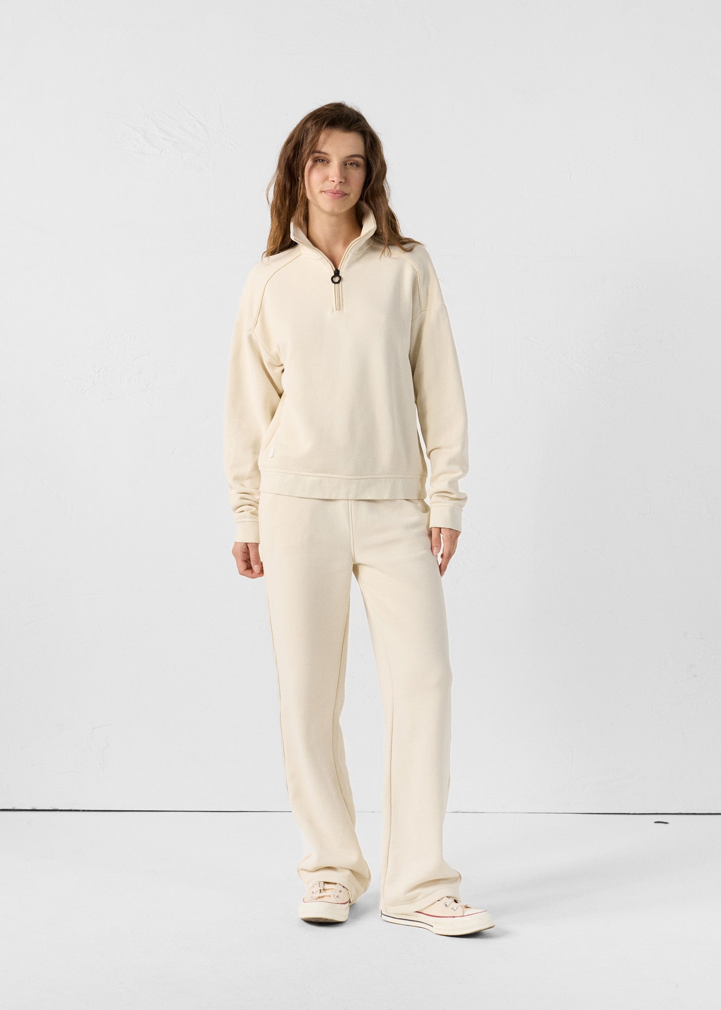 Sweatshirt demi-zippé Naturel Line