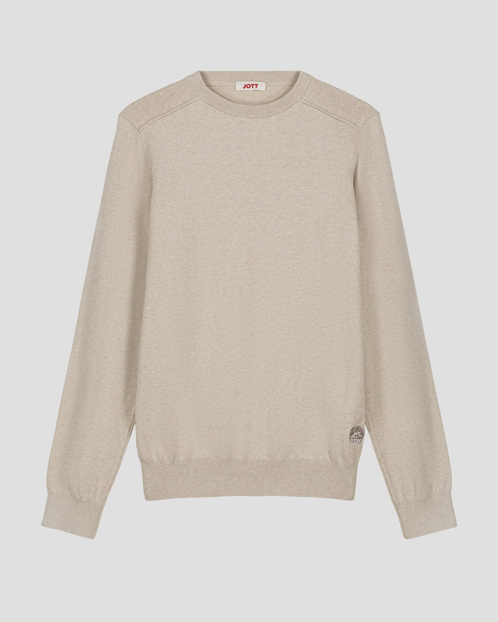 Pull en maille col rond Sable Hadrien