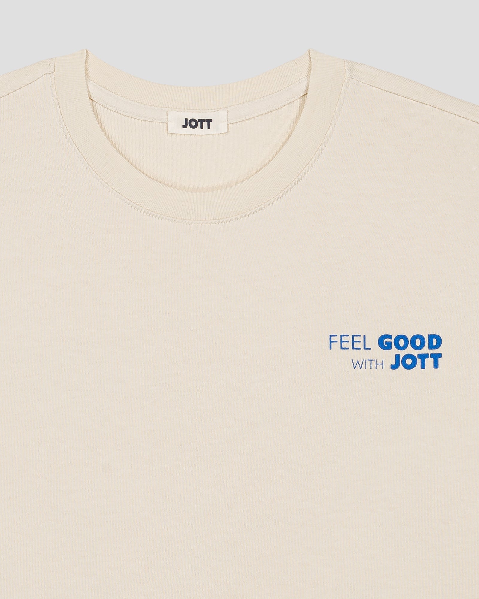 T-shirt col rond mixte imprimé Naturel Kood