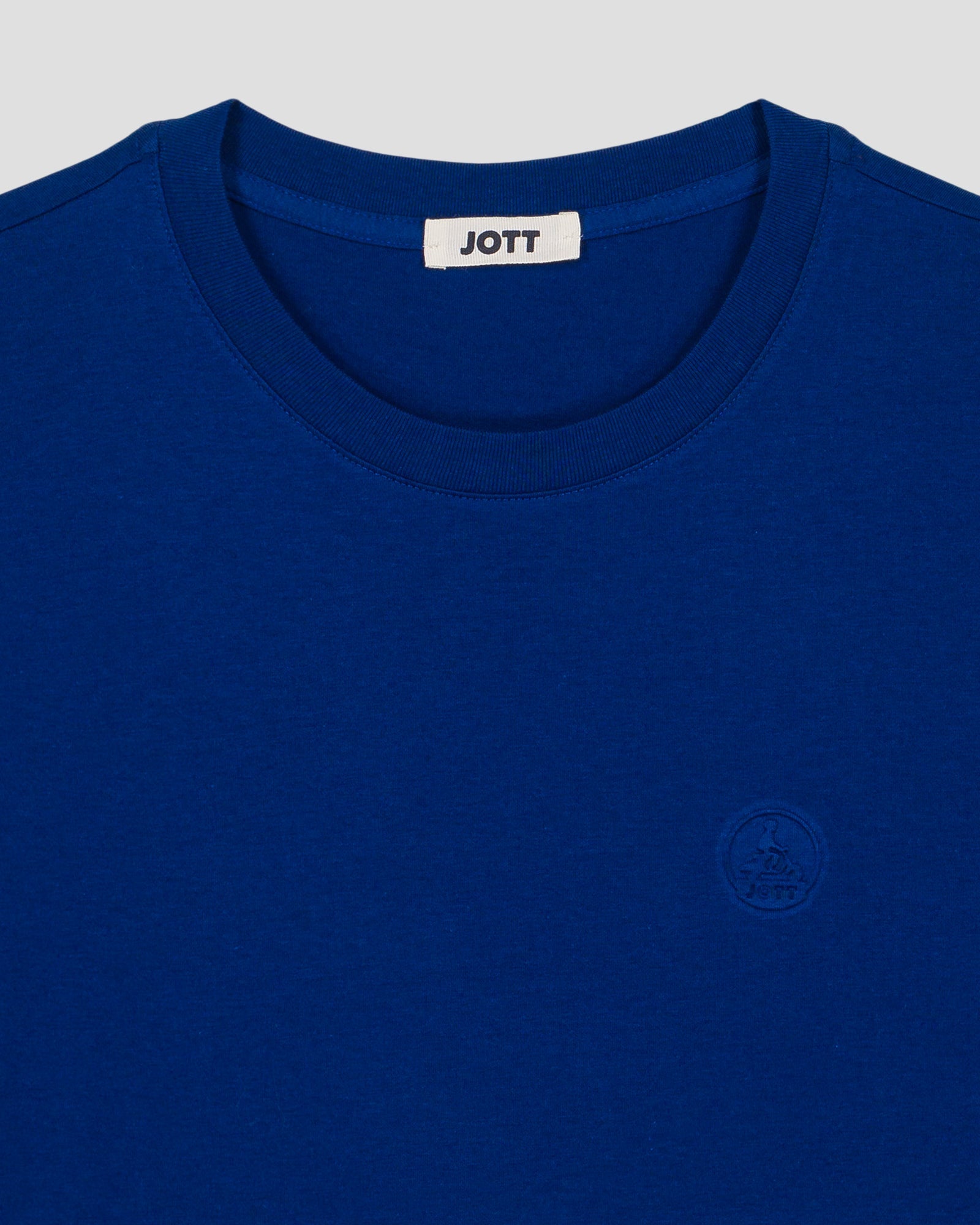 T-shirt à col rond homme en coton Bleu cobalt Pedro