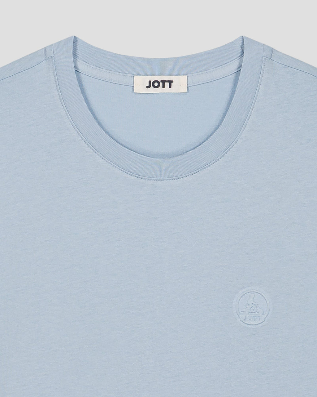 T-shirt à col rond homme en coton Cendre marine Pedro