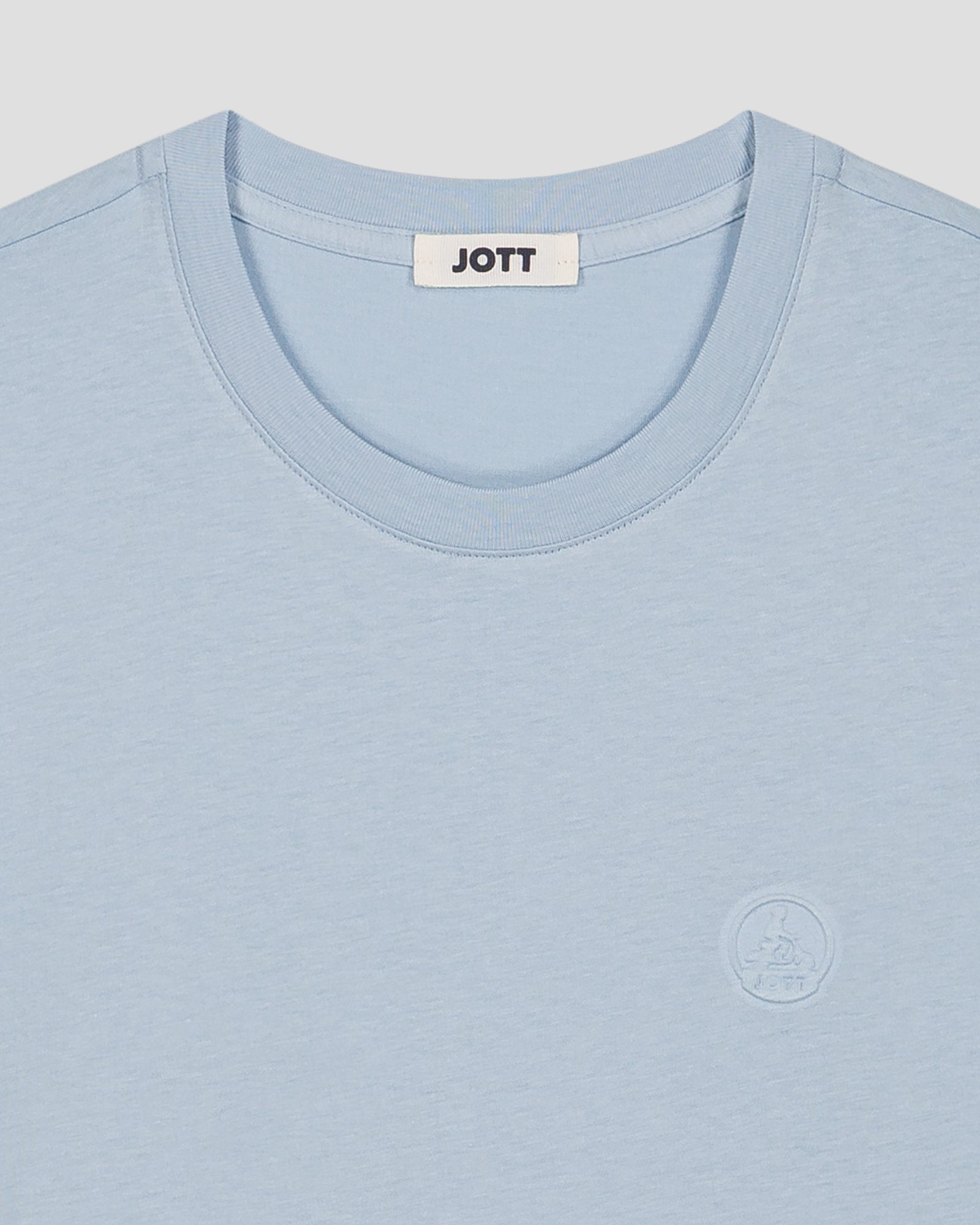 T-shirt à col rond homme en coton Cendre marine Pedro