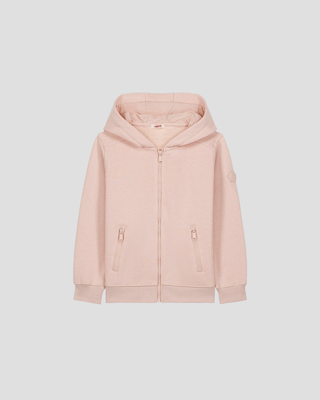 Veste zippée enfant en coton Pêche clair Tango