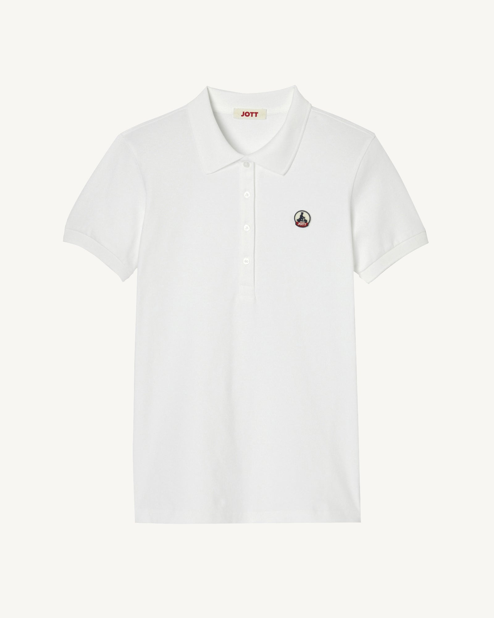 Polo en coton biologique Blanc Franca