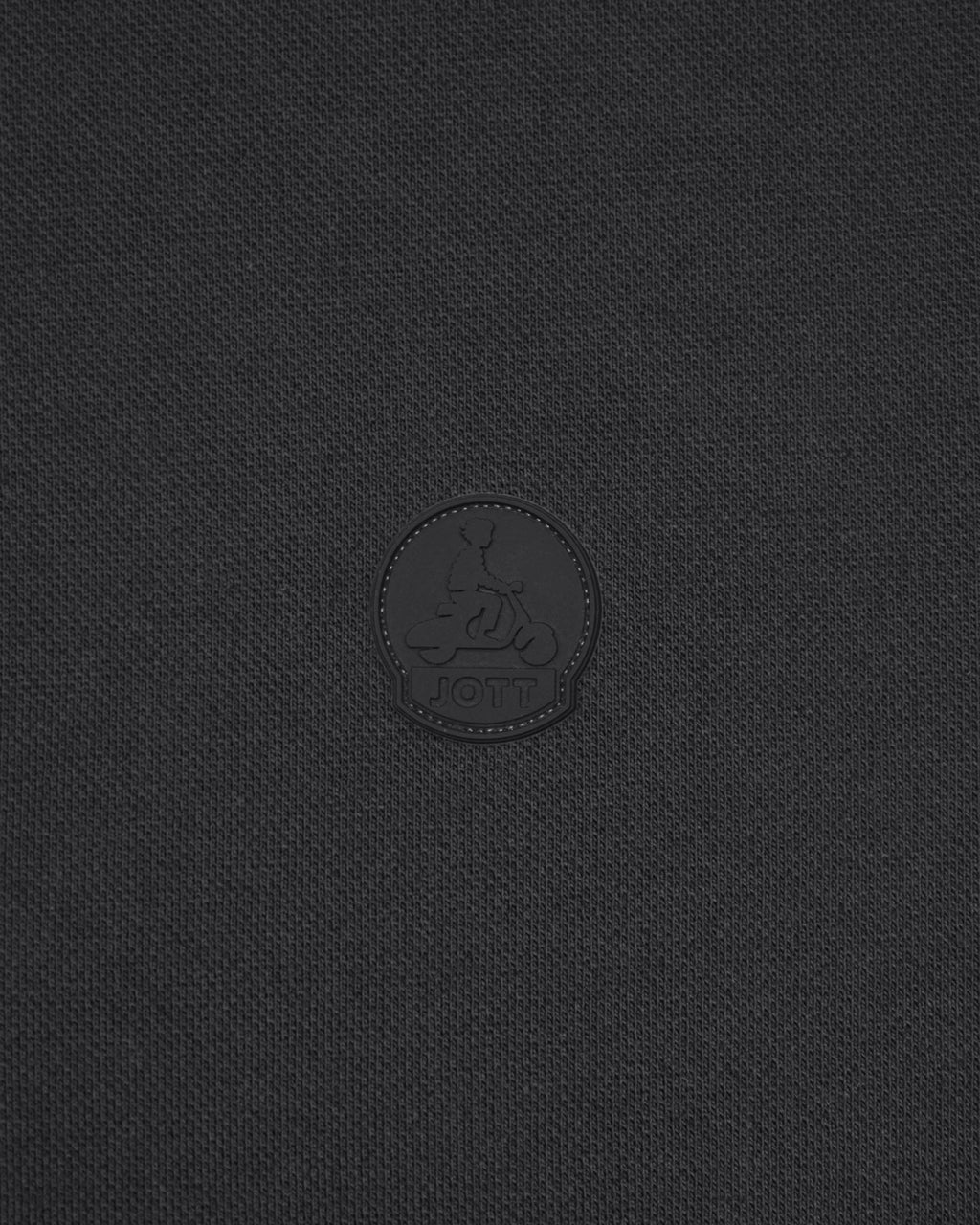 Polo manches longues en coton Noir Carlos