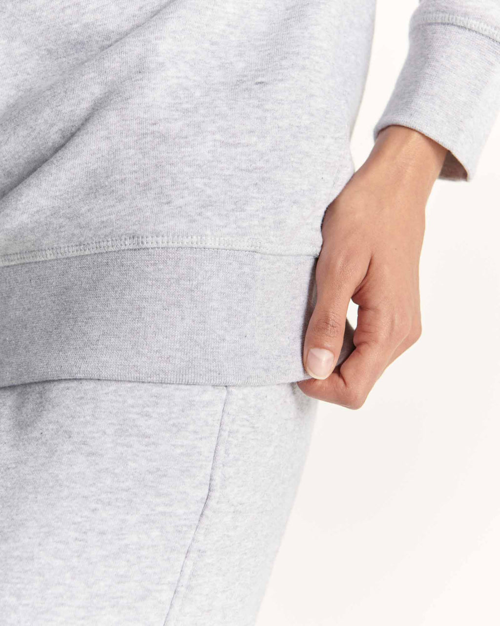 Sweat en coton biologique Gris chiné Elvas