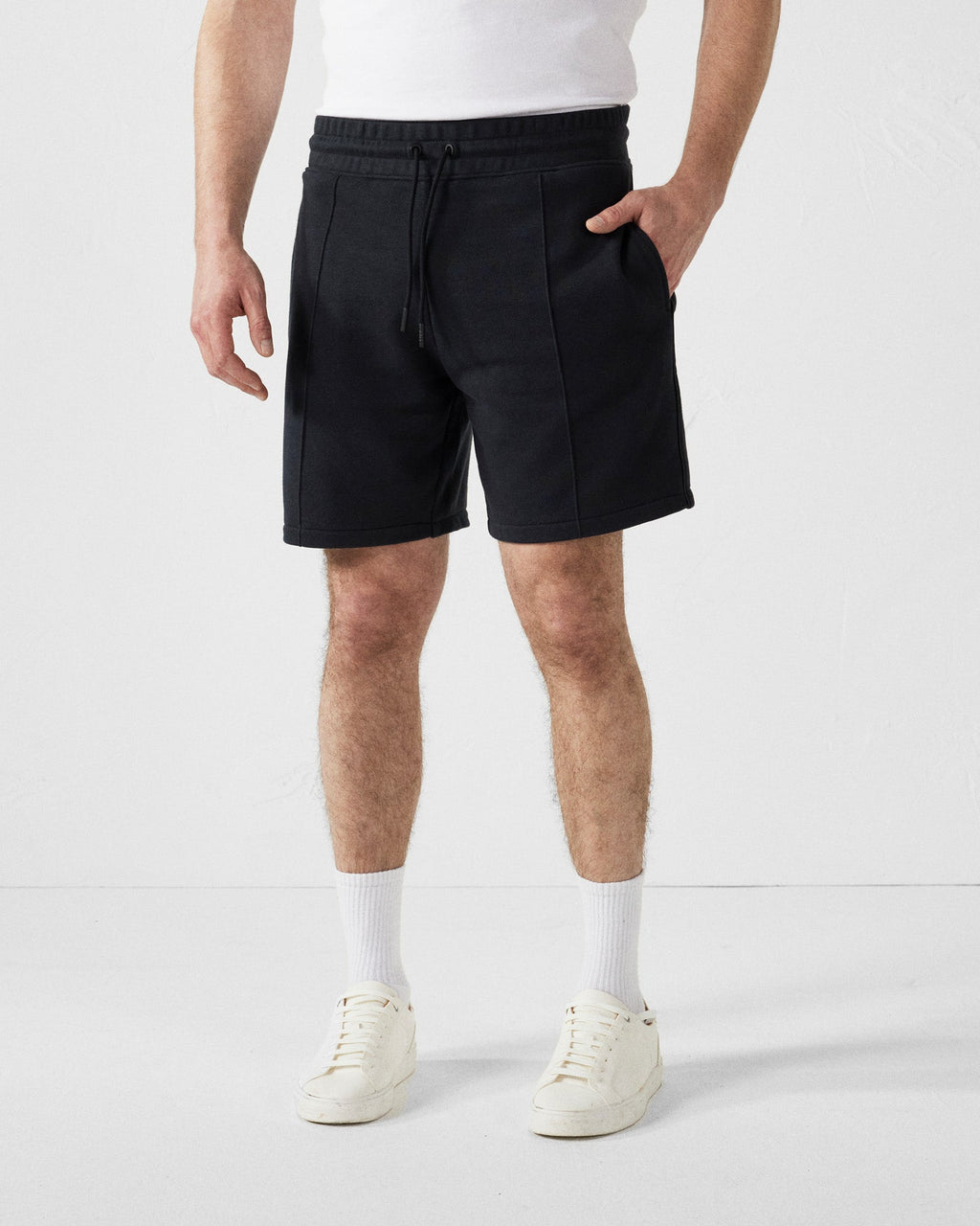 Short bimatière Noir Mustang