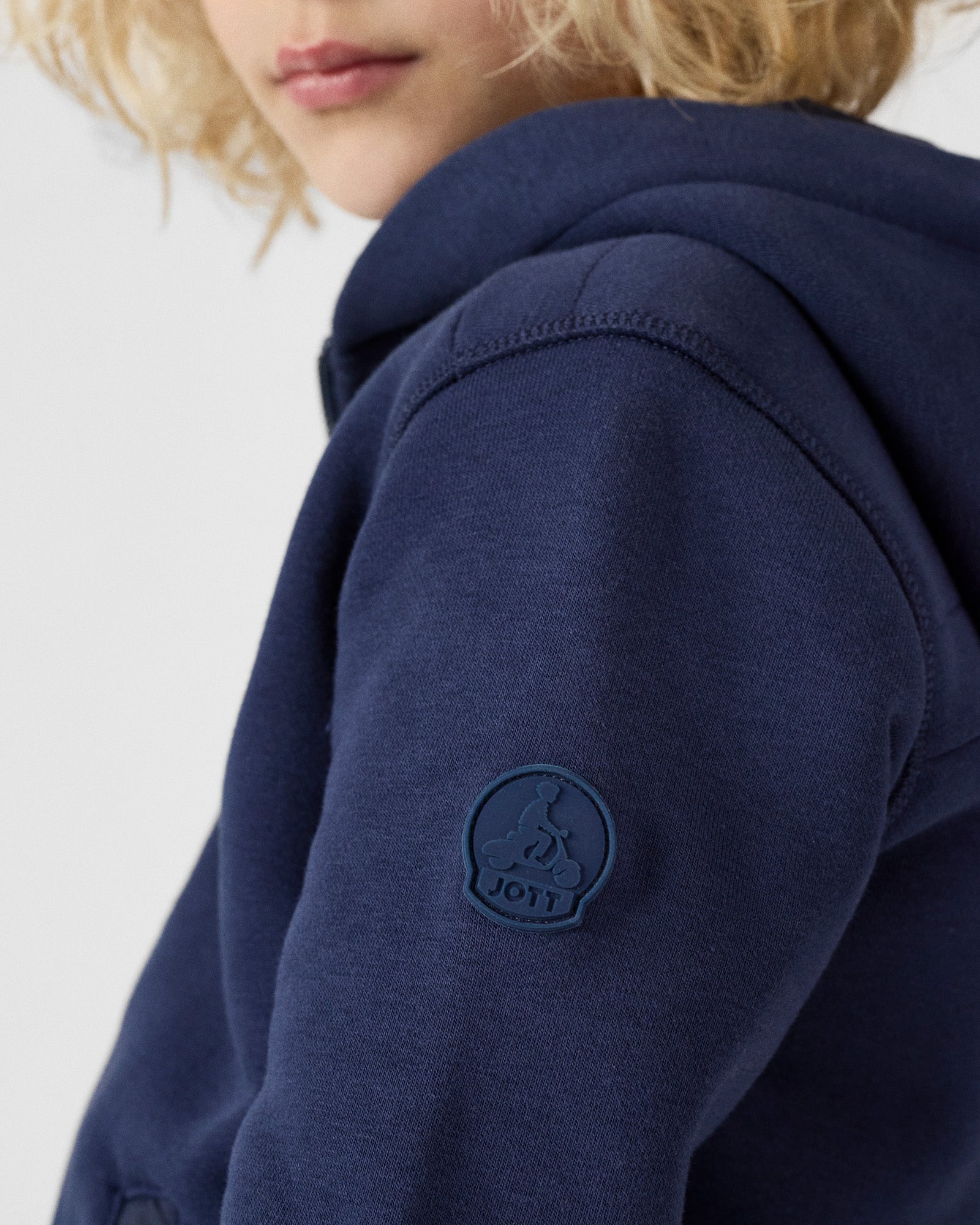 Veste zippée enfant en coton Marine Tango