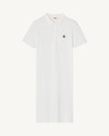 Robe polo en coton biologique Blanc Palma